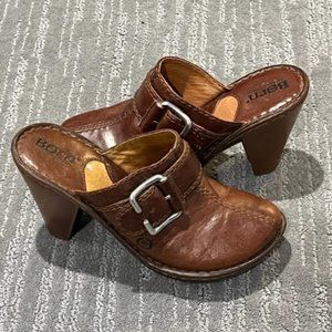 Born Leather Clogs